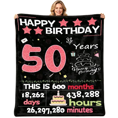 50 Years Old Blanket: A Playful Count of Five Decades