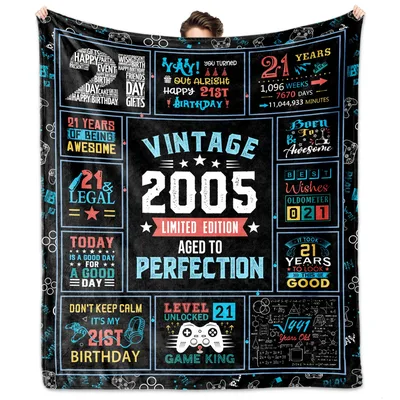 21st Birthday Gaming Blanket