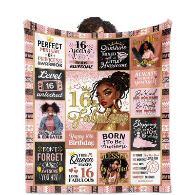 Perfect Mixture Of Princess Blanket for a Sweet 16
