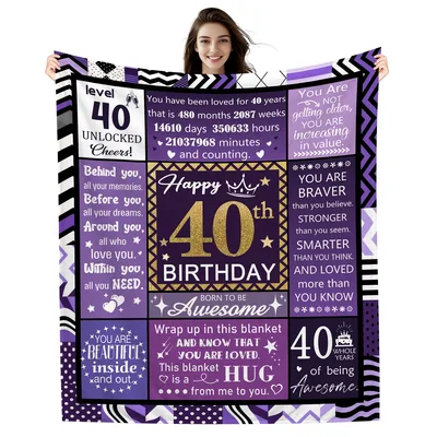 Jubiläum Geschenk Blanket Celebrating 40 Years of Being Awesome