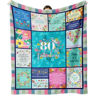 Fabulous at 80 Blanket: A Birthday Sampler