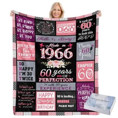 Made in 1966 60 Blanket: A Sixtieth Birthday Keepsake