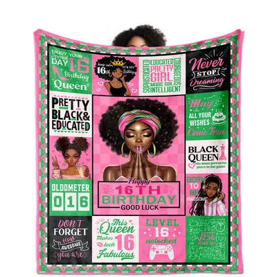 16th Birthday Queen Blanket for a Milestone Year