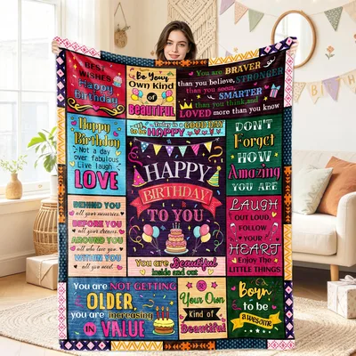 best Wishes Happy Blanket: A Birthday Message Throw