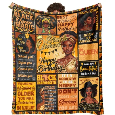 Black Queen Magic Own Blanket for Birthdays