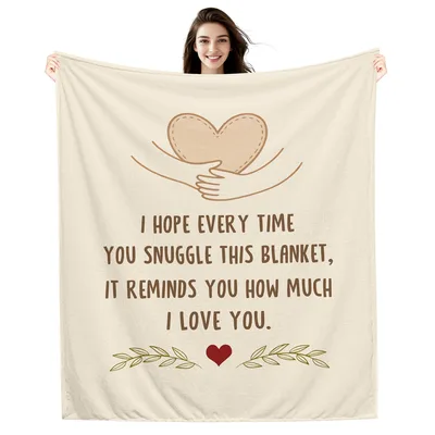 Love Reminder Blanket: A Heart Message to Snuggle Into