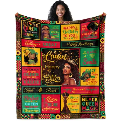 Black Queen The Most Blanket: A Birthday Throw for Her