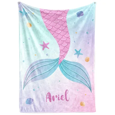 Mermaid Tail with Ariel Blanket for Little Ones