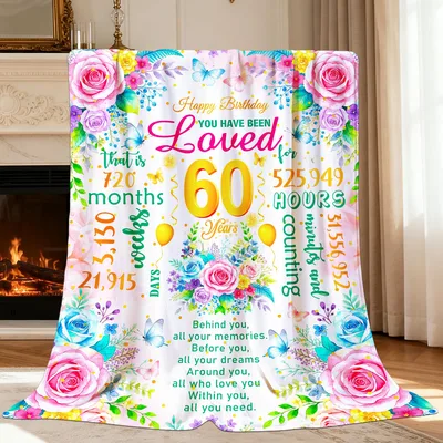 Loved for 60 Years Blanket: A 60th Birthday Throw