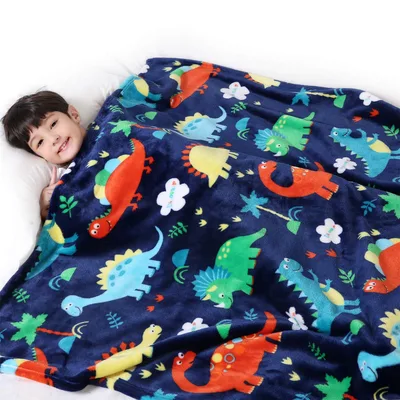 Dinosaurs Pattern Blanket: Colorful Dinosaur Print for Kids and Adults