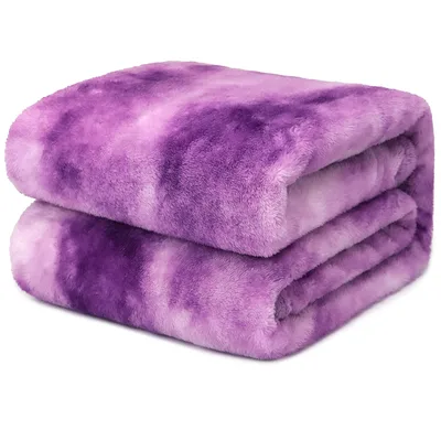 Purple Tie Dye Pattern Blanket: Swirling Violet Art for Cozy Spaces