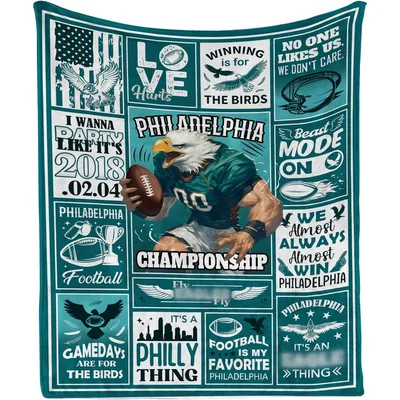 Football Gameday Fan Typography Blanket