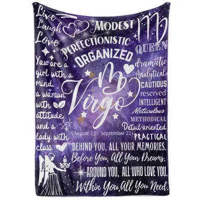 Virgo Zodiac Sign Message Blanket: Celestial Traits and Quotes