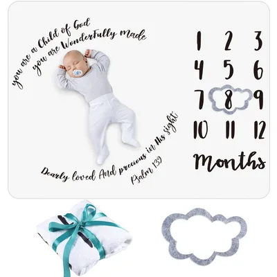 Baby Monthly Milestone Blanket