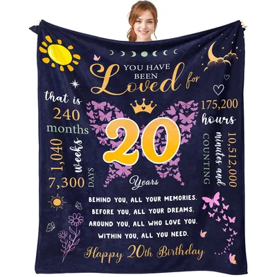 Loved for 20 Years Blanket