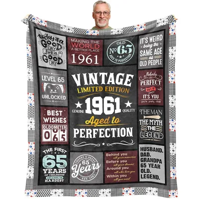 Vintage 1961 Limited Edition Blanket Celebrating 65 Years