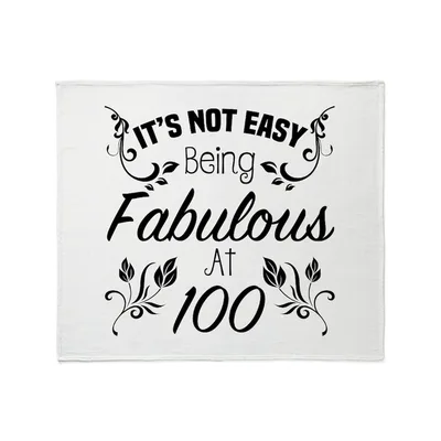 Not Easy Being Fabulous Blanket Celebrating a Century of Style