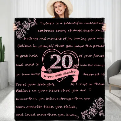 Twenty Is a Beautiful Blanket for a Sparkling 20th Birthday