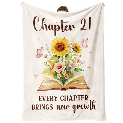 Chapter 21 Every Chapter Blanket: Sunflower Book Design