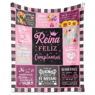 Reina Feliz Cumpleaños Blanket No. 2