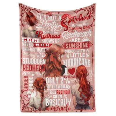 Redheads Are Sunshine Mixed Blanket for Ginger Pride