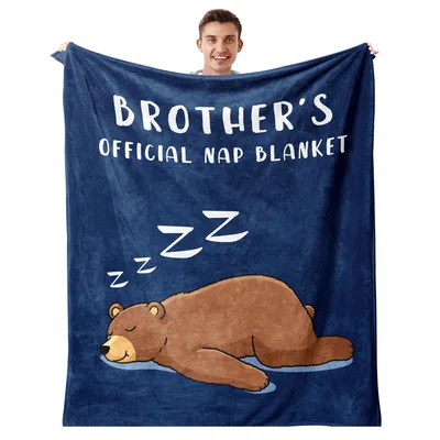 Sleeping Bear Nap Blanket for the Brother Who Never Misses a Rest