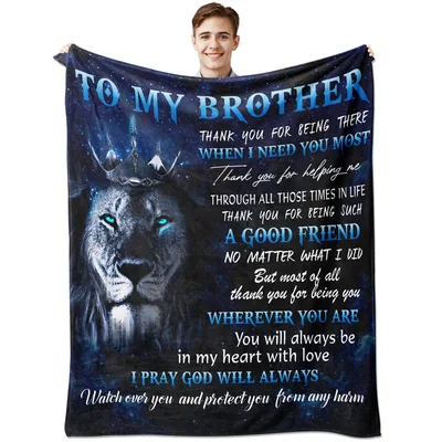 Lion Crown Brother Blanket: A Heartfelt Thank You
