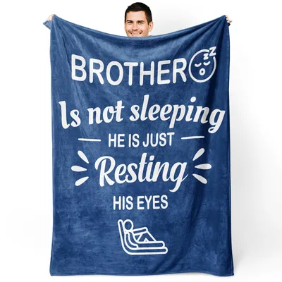 Brother Resting Eyes Blanket for the Big Brother in Your Life