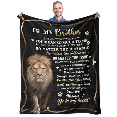 Brother Lion Blanket for the Brother Who Means the World