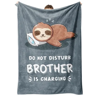 Sleepy Sloth Brother Blanket: A Playful Gift for Him