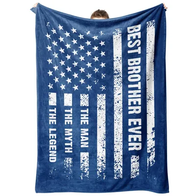 Best Brother Ever Blanket: A Flag Design for Your Brother