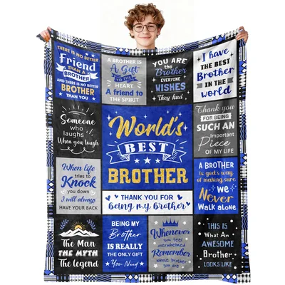 Awesome Brother Blanket: A Sentiment Collage for Him