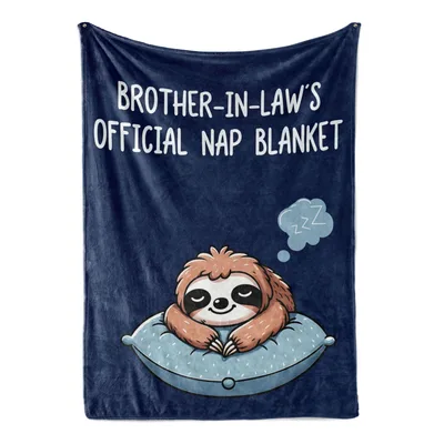 Brother-in-Law's Official Nap Blanket: Sloth Design