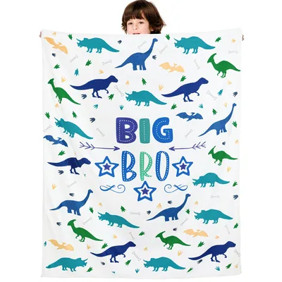 Big Brother Dinosaur Pattern Blanket Celebrates the New Role
