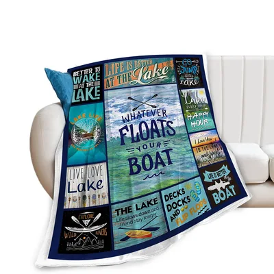 Whatever Floats Your Boat Blanket for Lake Lovers