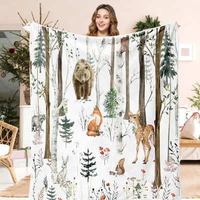 Woodland Nursery Blanket for Little Forest Lovers