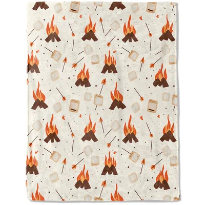 Campfire S'mores Blanket for Night Under the Stars