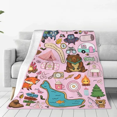 Camping Adventure Blanket for Outdoor Lovers