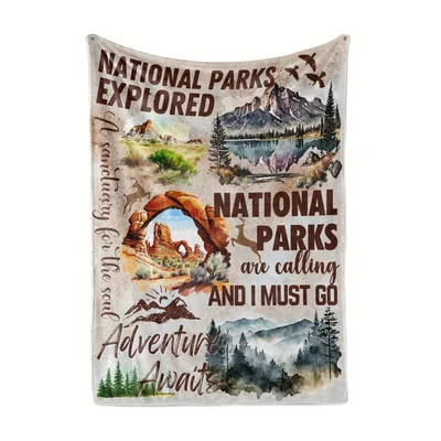 National Parks Explorer Blanket for Trail Lovers