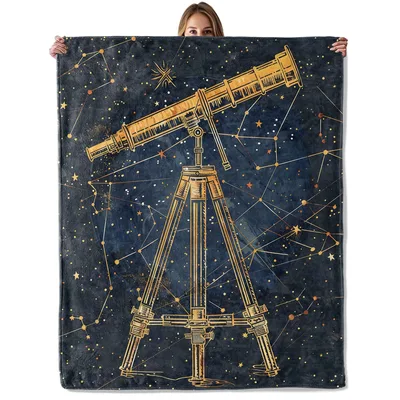 Stargazing Telescope Blanket for Night Sky Lovers