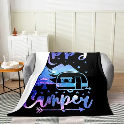 Galaxy Camper Trailer Blanket: Space-Themed RV Design for Road Trips