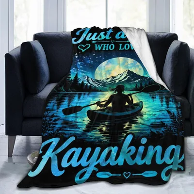 Just a Girl Blanket: Nighttime Kayaking Adventure Design