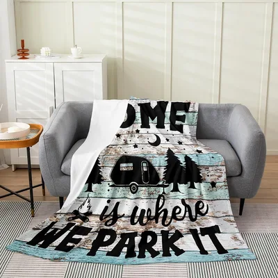 Home Is Where We Park Blanket
