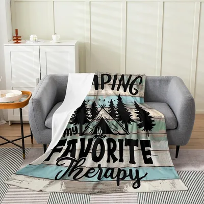 Camping Is My Favorite Blanket: A Design for Nature Lovers