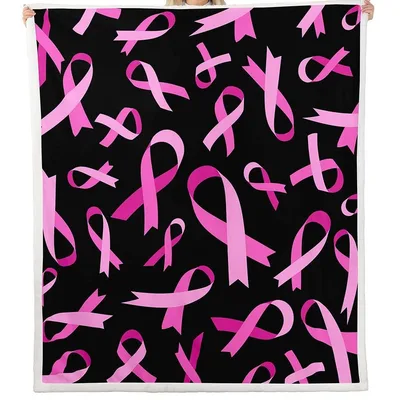 Pink Ribbon Blanket for Comfort and Support Days
