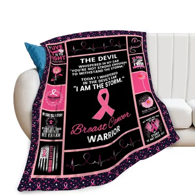 Cancer Survivor Blanket: A Pink Ribbon Warrior Throw