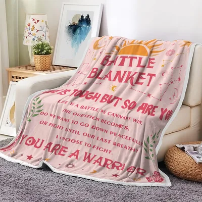 Survivor Encouragement Blanket: A Warrior's Words