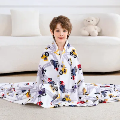 Dump Truck Excavator Blanket for Little Builders