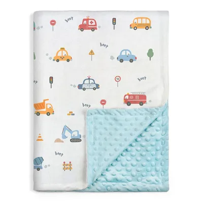 Vehicles Baby Boy Blanket: Adorable Transport Print for Little Drivers