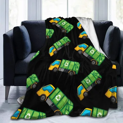 Garbage Truck Blanket for Little Truck Fans and Their Families